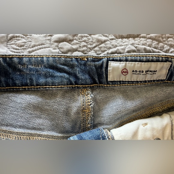 NWT AG Hailey Ex Boyfriend Roll-up Denim Shorts 3.5” Inseam Size 31 - Picture 8 of 12